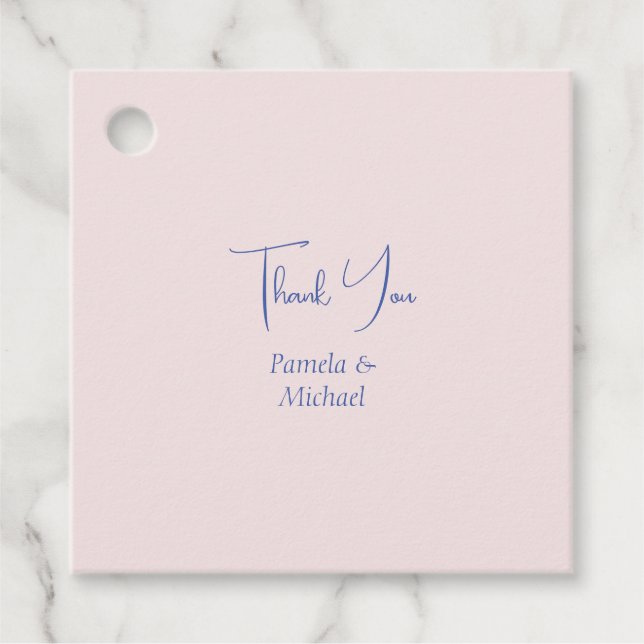 Bröllop Elegant - minimalistisk klassisk Tack Gåvor Etiketter (Framsida)