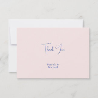 Bröllop Elegant Minimalistisk Klassisk Tack Kort