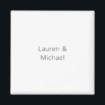 Bröllop Elegant - minimalistiskt latinskt svart vi Magnet<br><div class="desc">Den här mallen kan anpassas för att uppfylla alla professioneller.</div>