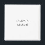 Bröllop Elegant - minimalistiskt latinskt svart vi Magnet<br><div class="desc">Den här mallen kan anpassas för att uppfylla alla professioneller.</div>