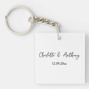 Bröllop Elegant Script Kreativ Black White