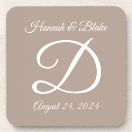 Bröllop eller årsdagen av underlägg av hårdplast