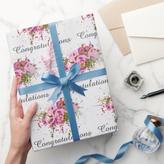 Bröllop eller årsdagen Kärlek Ram Presentpapper (Gifting)