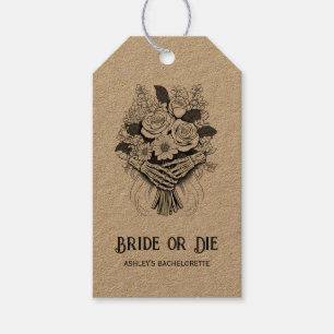 Bröllop eller dö Halloween Sängkammarparty Presentetikett