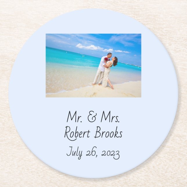 Bröllop eller personlig underlägg för årsdag (Framsidan)