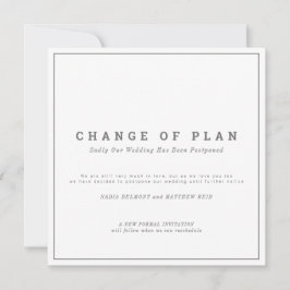 Bröllop eller uppskjuten planändring spara datumet