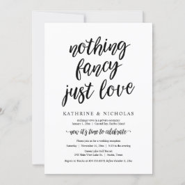 Bröllop Elopement, Ingenting Finare, Just Kärlek Inbjudningar