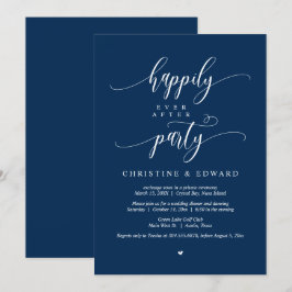 Bröllop Elopement, lycklig för evigt Party Inbjuda Inbjudningar