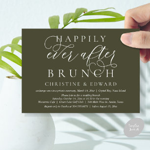 Bröllop Elopement, lyckligtvis allt efter Brunch Inbjudningar