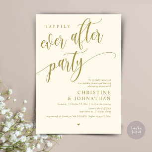 Bröllop Elopement, lyckligtvis allt efter Party Inbjudningar