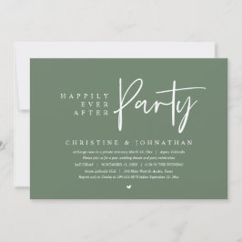 Bröllop Elopement, lyckligtvis allt efter Party Inbjudningar