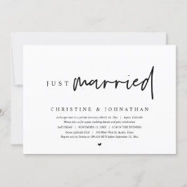 Bröllop Elopement, Ny gifta Inbjudningar