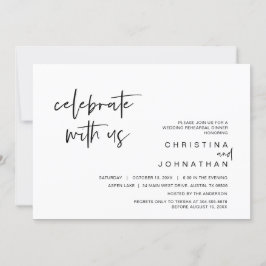 Bröllop Elopement Party, hedra med oss inbjuda Inbjudningar