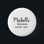 Bröllop | Enkel Stilfullt Brudtärna Knapp<br><div class="desc">Bröllop | Enkel Stilfullt Brudtärna Totebag</div>