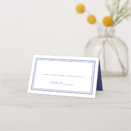 Bröllop Enkelt Minimalistiskt Trendigt Periwinkle Placeringskort