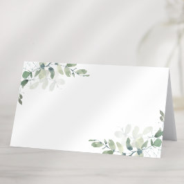 Bröllop Eucalyptus Greenery Blank Placeringskort