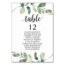 Bröllop, Eucalyptus Guests sittdiagram