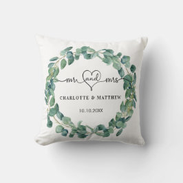 Bröllop eucalyptus wandemr namn kudde