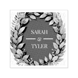 BRÖLLOP EUCALYPTUS WREATH Sticker Självfärgande Stämpel