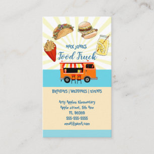 bröllop-evenemanget "hotdog food lastbil catering" visitkort