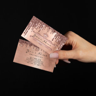 Bröllop Event Planner Ro Glitter Drives, Royal Visitkort