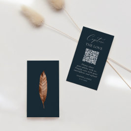 Bröllop fånga Kärlek fotot  QR-kod Tilläggskort