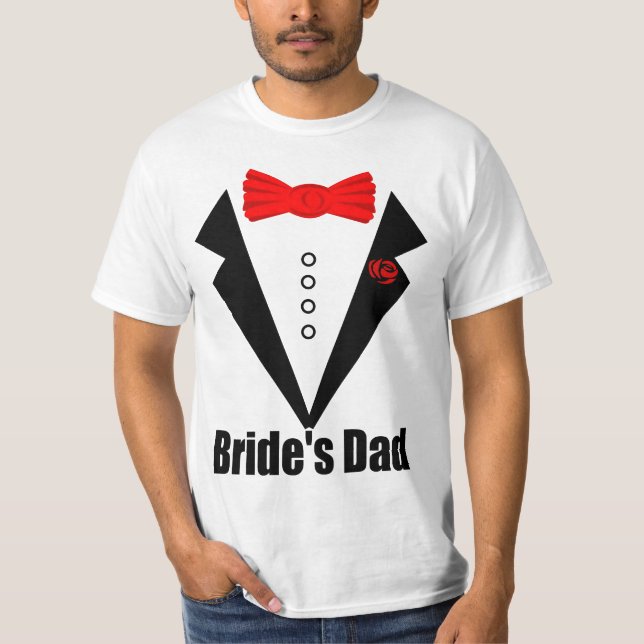 bröllop,far i bruden tee shirt (Framsida)
