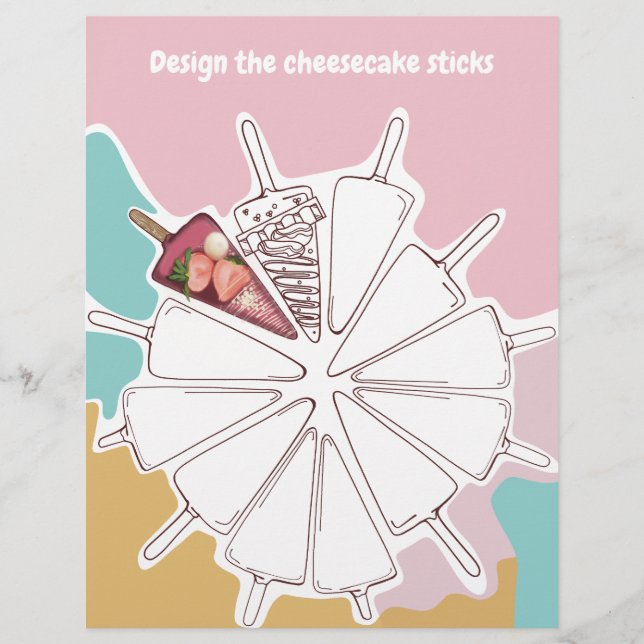 Bröllop Färg och design Reklamblad (Framsidan)