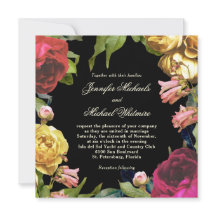 Bröllop, färgad Blommigt Artistry