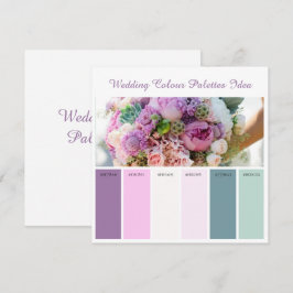Bröllop Färgpalett Idékort Inbjudningar