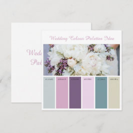 Bröllop Färgpalett Idékort Inbjudningar