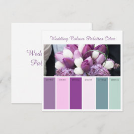 Bröllop Färgpalett Idékort Inbjudningar