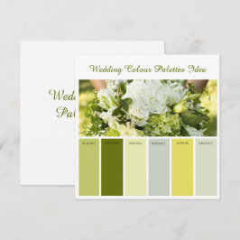 Bröllop Färgpalett Idékort Inbjudningar