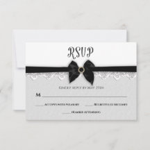BRÖLLOP, Faux Black Bow/Ribbon/Jewel Pin, Elegant