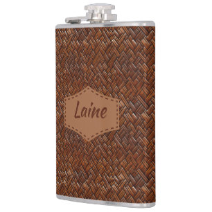 Bröllop Faux Tooled Leather-utseende Fickplunta
