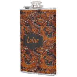 Bröllop Faux Tooled Leather-utseende Fickplunta