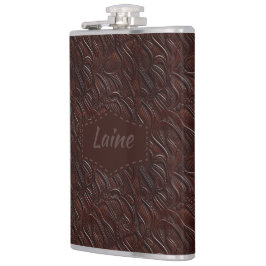 Bröllop Faux Tooled Leather-utseende Fickplunta