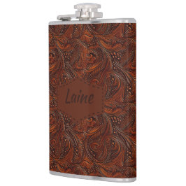 Bröllop Faux Tooled Leather-utseende Fickplunta