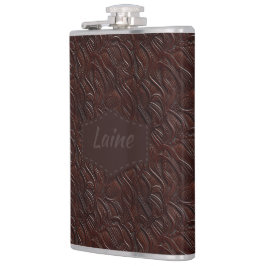 Bröllop Faux Tooled Leather-utseende Fickplunta