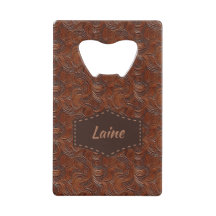 Bröllop Faux Tooled Leather-utseende