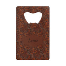 Bröllop Faux Tooled Leather-utseende