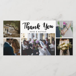 Bröllop Fem Bilder Tack Skripta Kort