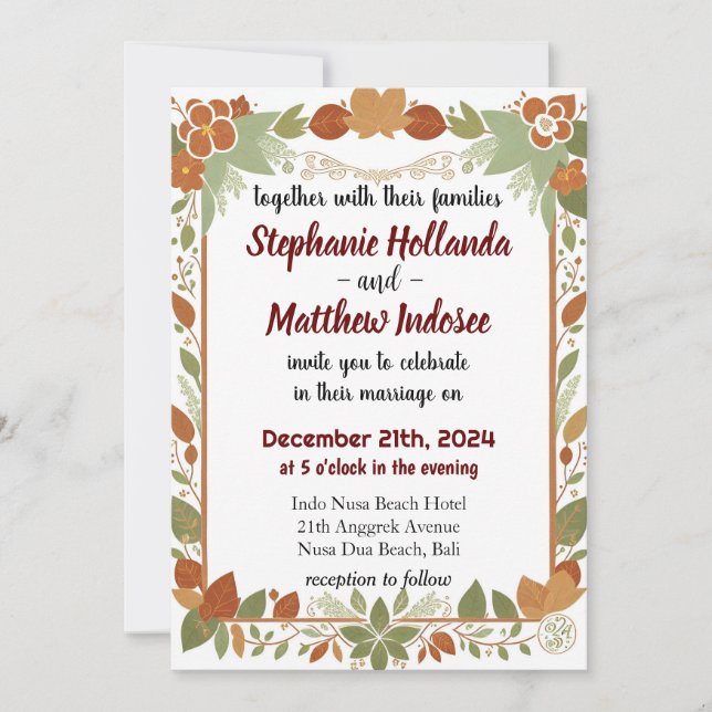 Bröllop Firande är triumf för Kärlek och Joy - Inbjudningar (Framsida)