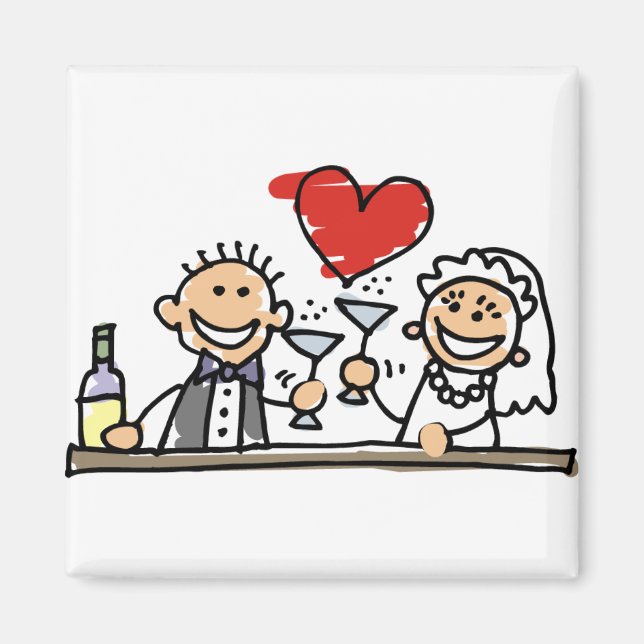 Bröllop Firande Magnet (Framsidan)