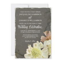 Bröllop Firande Modern Painterly Fall Blommigt