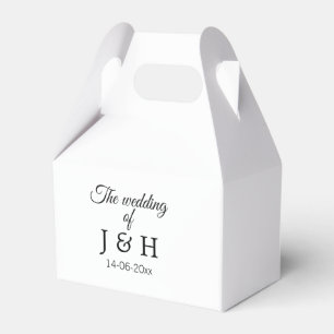 Bröllop för att lägga till det första namn-brev-da presentaskar
