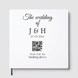 Bröllop för att lägga till ett par namn QR-kodgeno Gästböcker