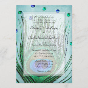 Bröllop för blått för kricka för inbjudningar