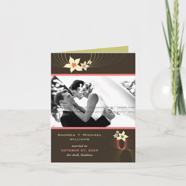 Bröllop för blomma för Ikebana Frangipani rosa Meddelande (Framsida)