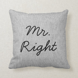 Bröllop för burlap för linnet för den Herr kudder Kudde